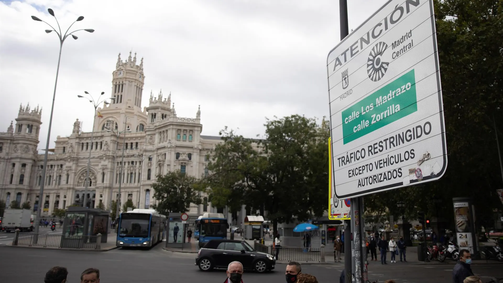 Vista del Ayuntamiento de Madrid