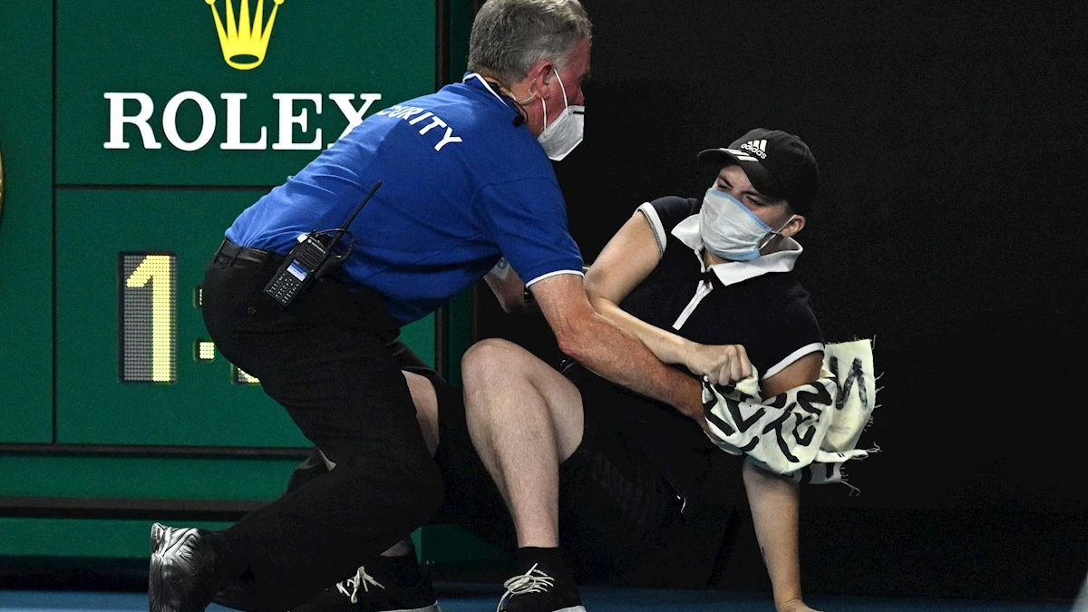 Espontáneo en la final del Open de Australia