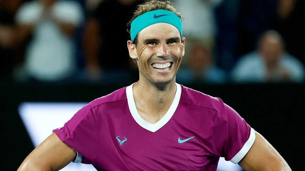 Nadal, sonriente