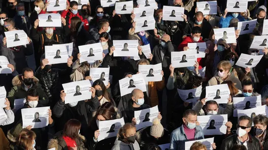 Concentración en Traspinedo (Valladolid) en apoyo a la familia de Esther López Concentración en Traspinedo (Valladolid) en apoyo a la familia de Esther López