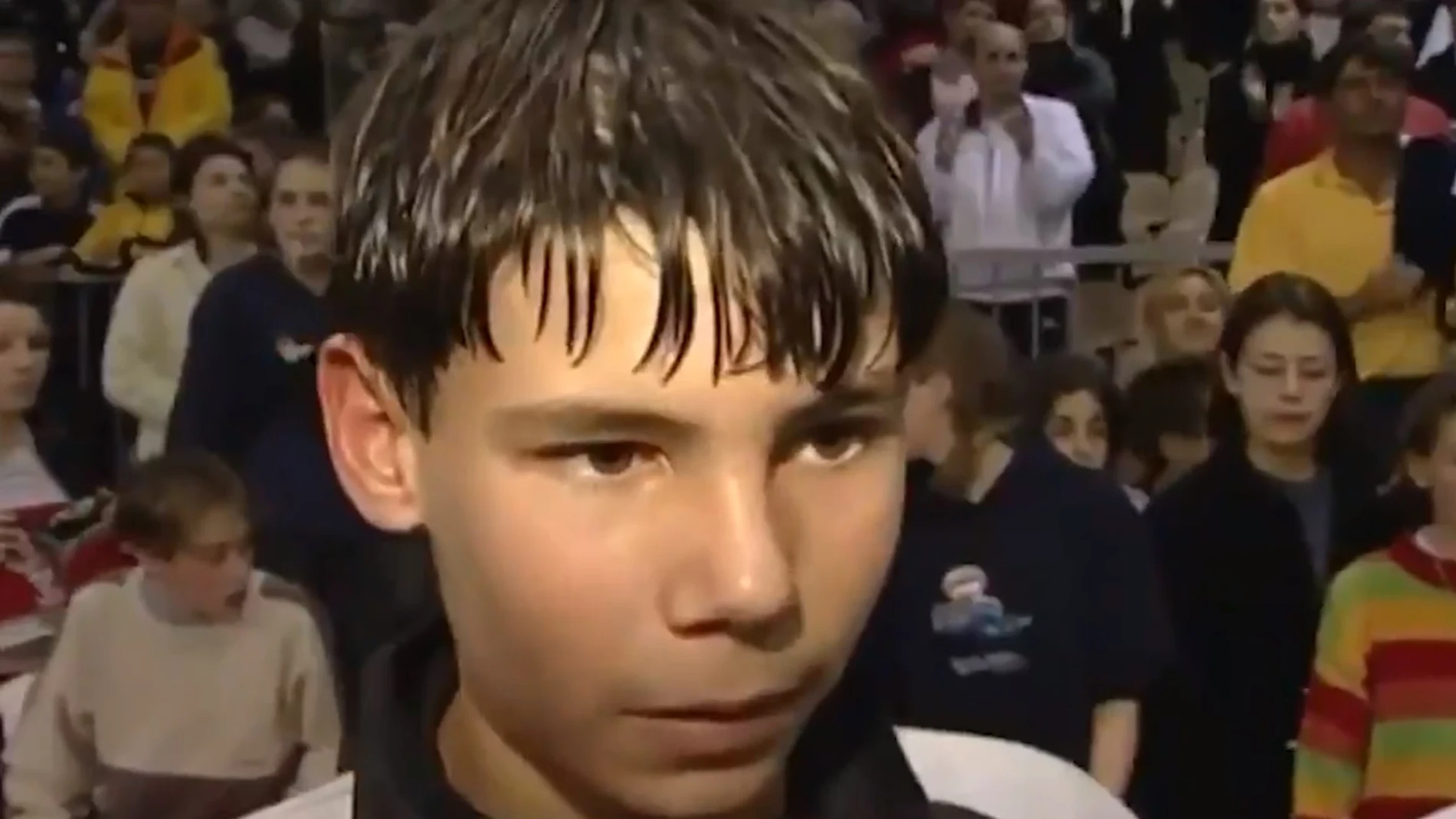 Rafa Nadal, con 14 años