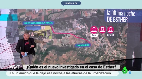 Estos fueron los últimos pasos de Esther López acompañada del segundo investigado Estos fueron los últimos pasos de Esther López acompañada del segundo investigado