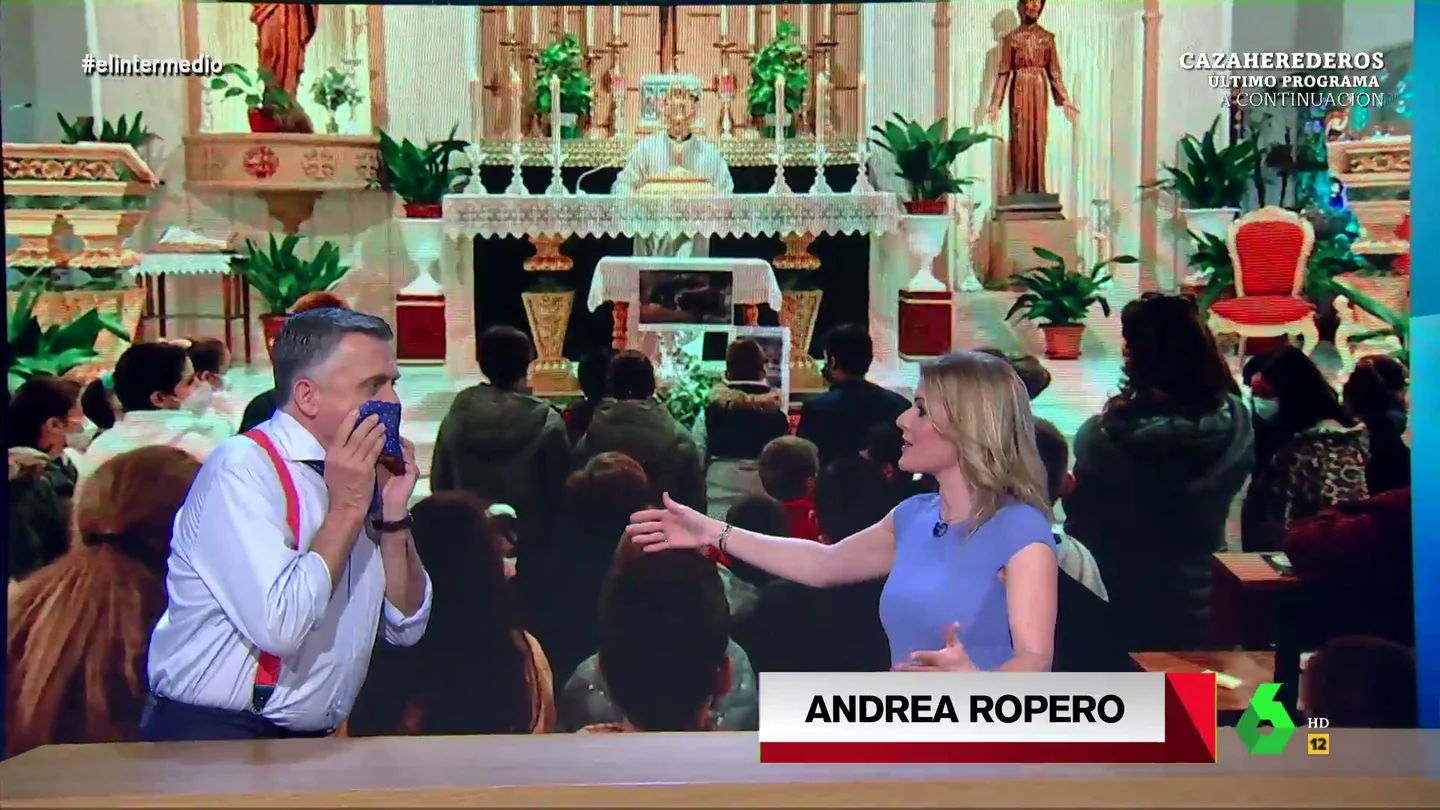 "¿Te has separado?": la inesperada pregunta de Wyoming a Andrea Ropero en pleno directo de El Intermedio "¿Te has separado?": la inesperada pregunta de Wyoming a Andrea Ropero en pleno directo de El Intermedio