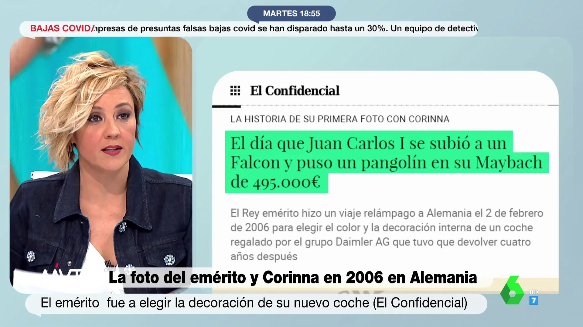 La noticia que refleja, para Cristina Pardo, el carácter del rey emérito