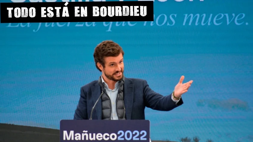 Pablo Casado en un acto de campaña electoral