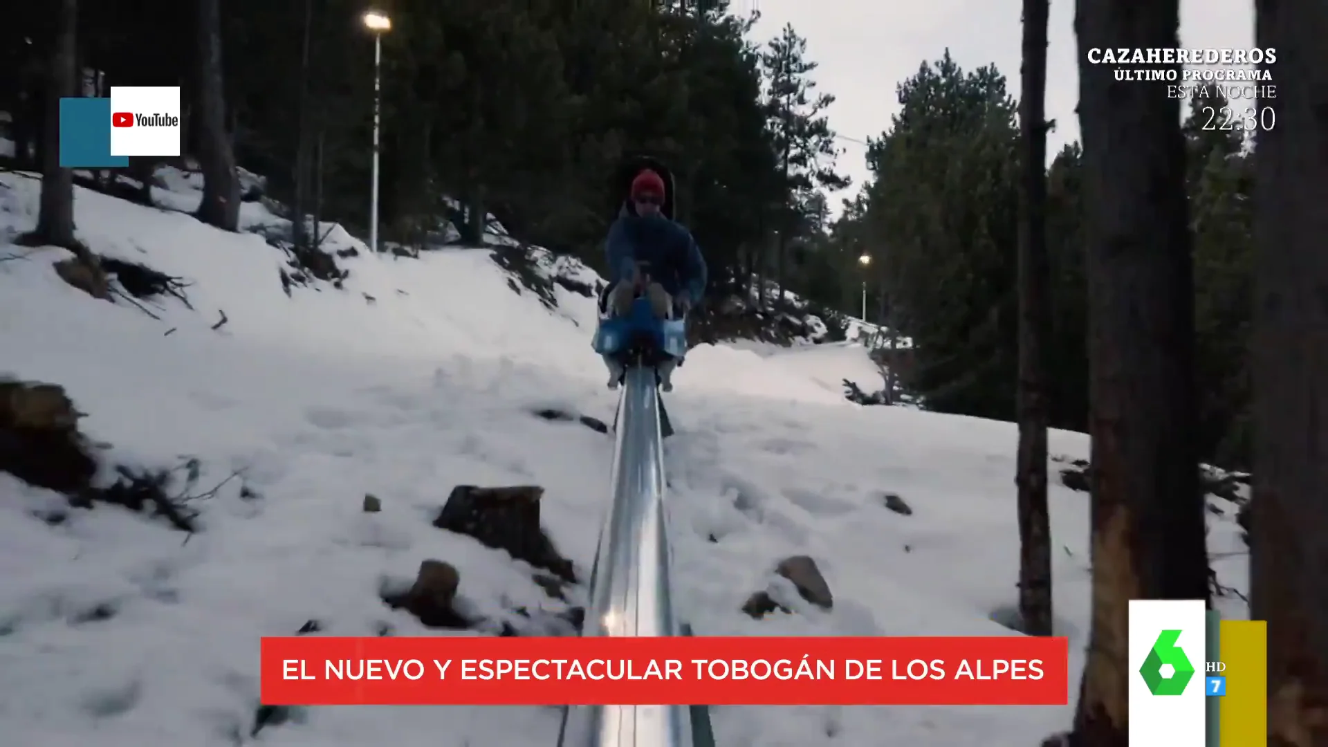 El nuevo y espectacular tobogán de los Alpes: "Si superas el miedo a salir disparado, te lo puedes pasar fenomenal"