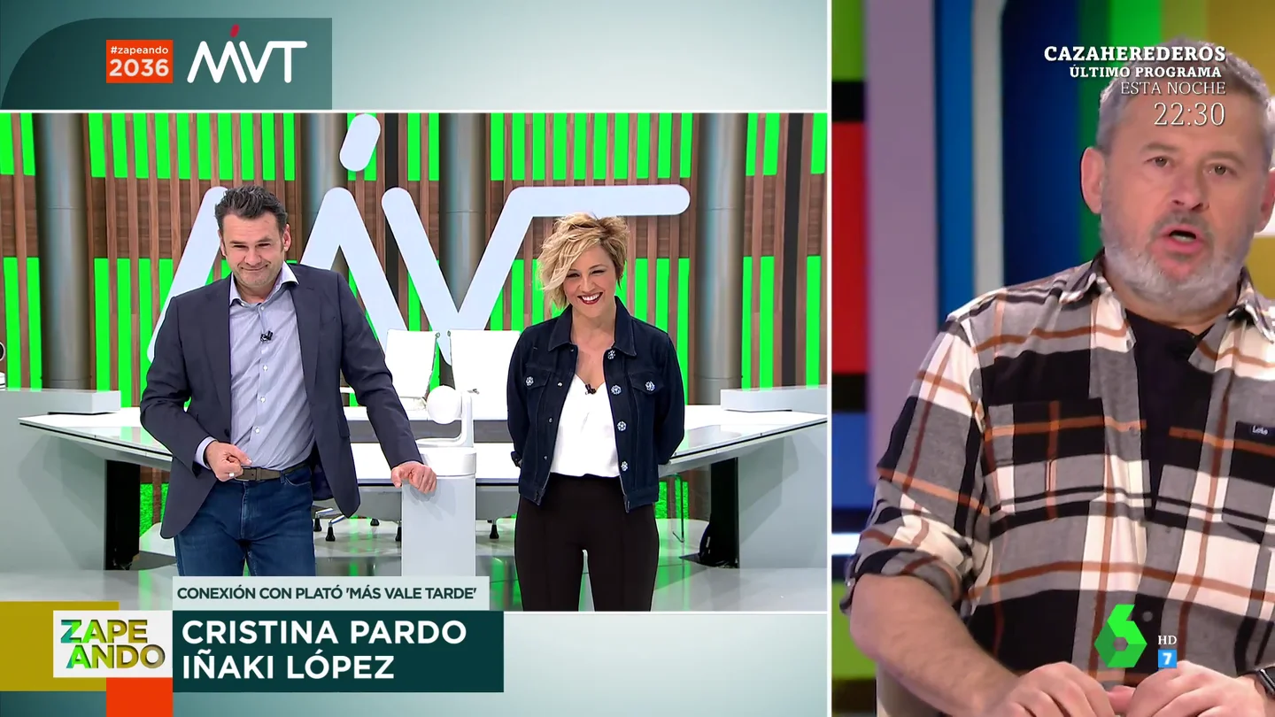 El aviso de Cristina Pardo que asusta a Miki Nadal en pleno directo: "Qué cara de susto se le ha puesto" El aviso de Cristina Pardo que asusta a Miki Nadal en pleno directo: "Qué cara de susto se le ha puesto"