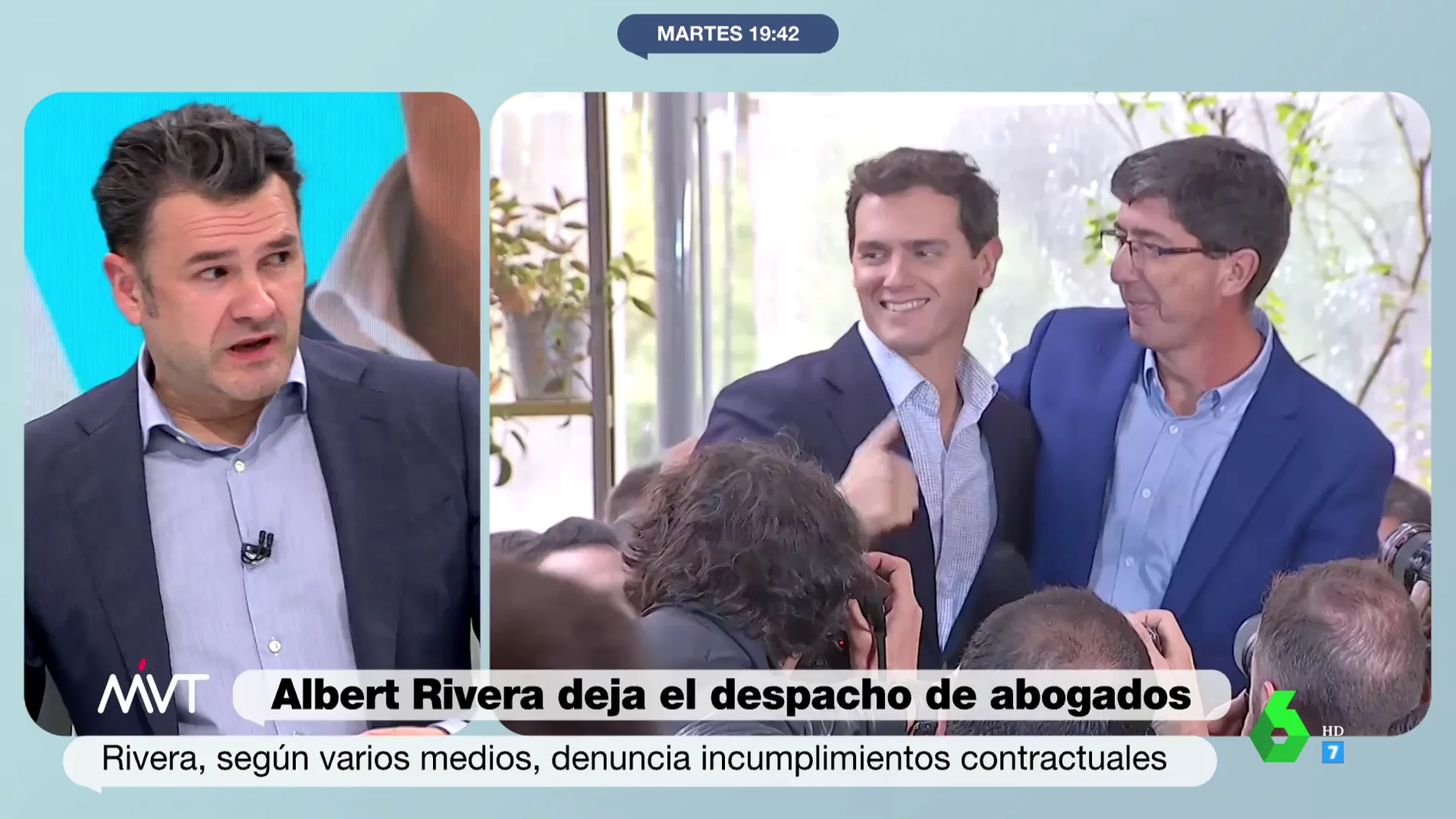 La reacción de Iñaki López a la salida de Albert Rivera de su bufete entre acusaciones de bajo rendimiento