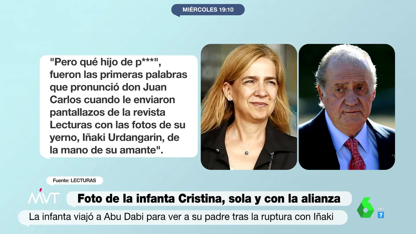 Así fue la primera reacción de Juan Carlos I a las imágenes de Urdangarin con otra mujer: "Pero qué hijo de p**" Así fue la primera reacción de Juan Carlos I a las imágenes de Urdangarin con otra mujer: "Pero qué hijo de p**"