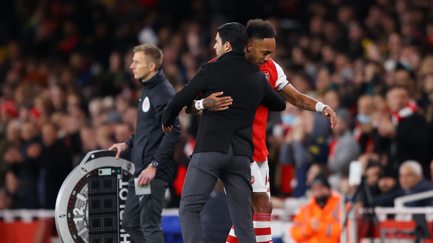 Arteta y Aubameyang Arteta y Aubameyang