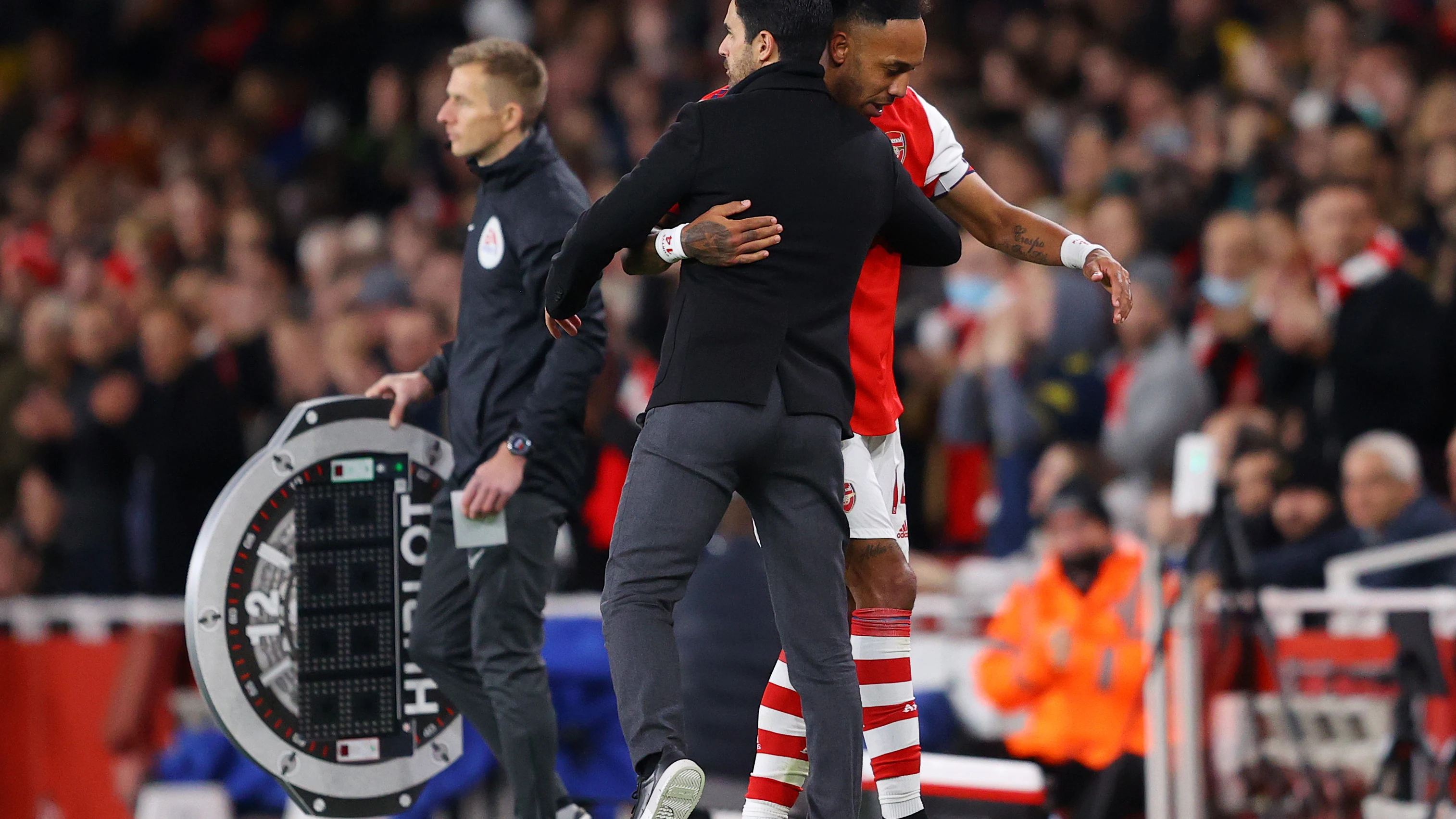 Arteta y Aubameyang