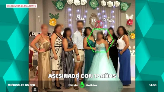 Imagen de la víctima en su 15 cumpleaños Imagen de la víctima en su 15 cumpleaños
