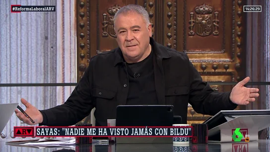 "¿Desesperación? Sayas, ¿quieres que sigamos?": Ferreras, tajante con el diputado díscolo de UPN "¿Desesperación? Sayas, ¿quieres que sigamos?": Ferreras, tajante con el diputado díscolo de UPN