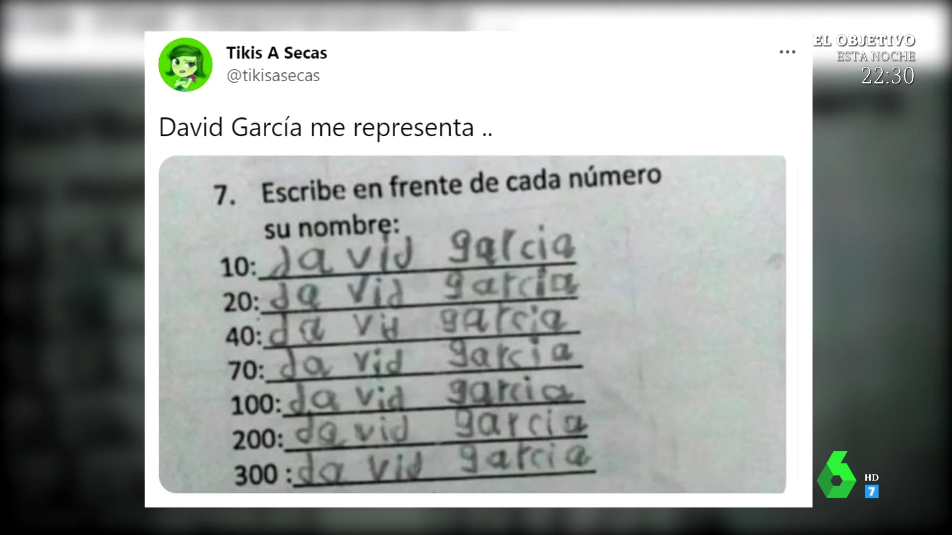 Las respuestas de un niño en un examen que son una "genialidad" para los zapeadores