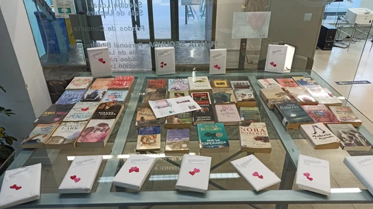 Expositor de la biblioteca Pilar Barnés en Lorca Expositor de la biblioteca Pilar Barnés en Lorca