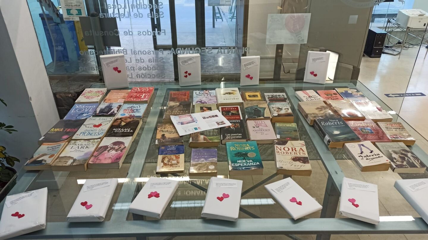 Expositor de la biblioteca Pilar Barn&eacute;s en Lorca