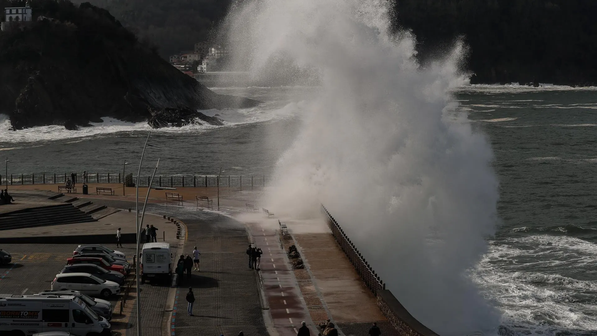 Oleaje en San Sebastián