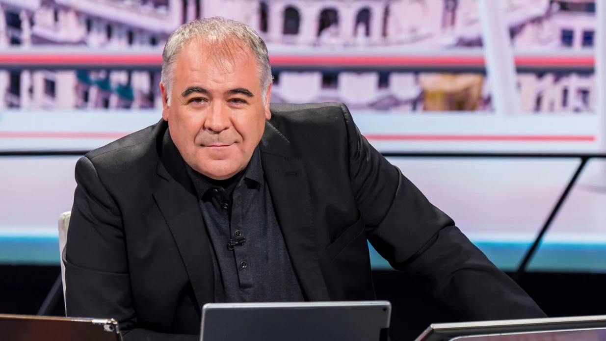 Antonio García Ferreras en el plató de Al Rojo Vivo