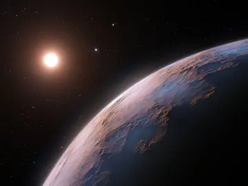 Representación artística del exoplaneta Próxima d Representación artística del exoplaneta Próxima d