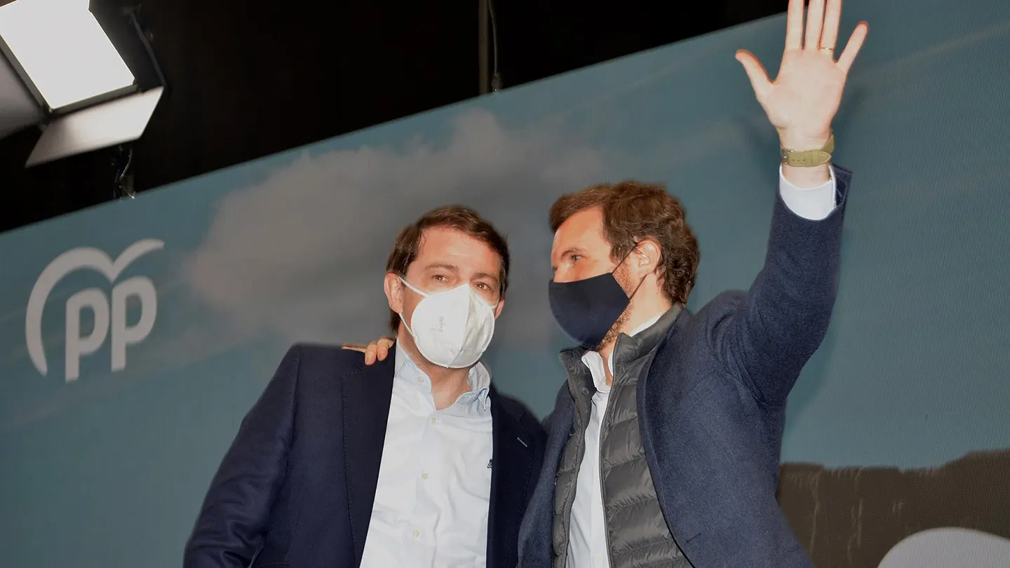 Pablo Casado con Alfonso Fernández Mañueco Pablo Casado con Alfonso Fernández Mañueco