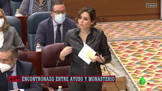 Encontronazo entre Ayuso y Rocío Monasterio por las bandas latinas: "Son tan españoles como Abascal" Encontronazo entre Ayuso y Rocío Monasterio por las bandas latinas: "Son tan españoles como Abascal"