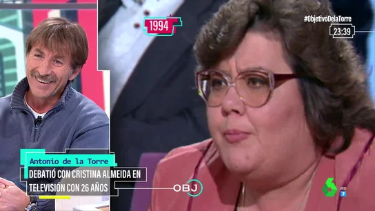 Antonio de la Torre revive su encendido debate con Cristina Almeida en los años 90 Antonio de la Torre revive su encendido debate con Cristina Almeida en los años 90