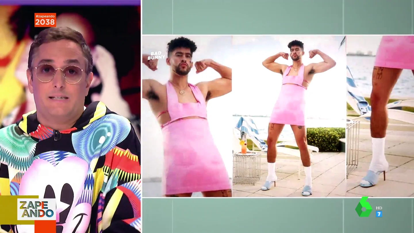 El único de detalle del look de Bad Bunny con un vestido rosa que aprueba Josie: "Son una pereza de fotos, pero me encanta eso" El único de detalle del look de Bad Bunny con un vestido rosa que aprueba Josie: "Son una pereza de fotos, pero me encanta eso"