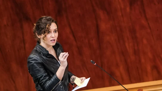 Ayuso, en la Asamblea de Madrid Ayuso, en la Asamblea de Madrid