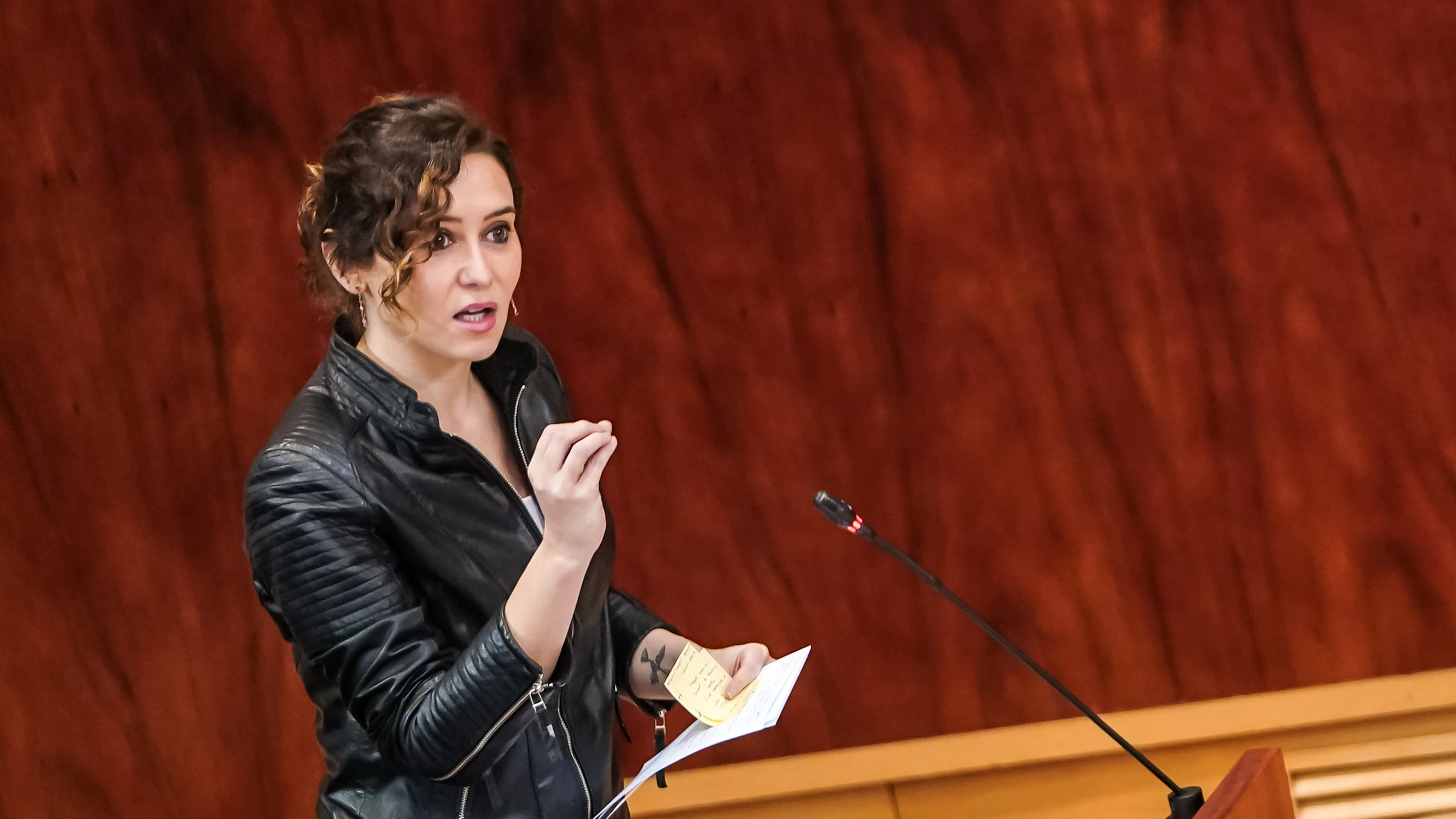 Ayuso, en la Asamblea de Madrid