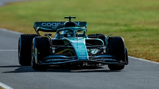 Lance Stroll, con el Aston Martin de 2022 Lance Stroll, con el Aston Martin de 2022