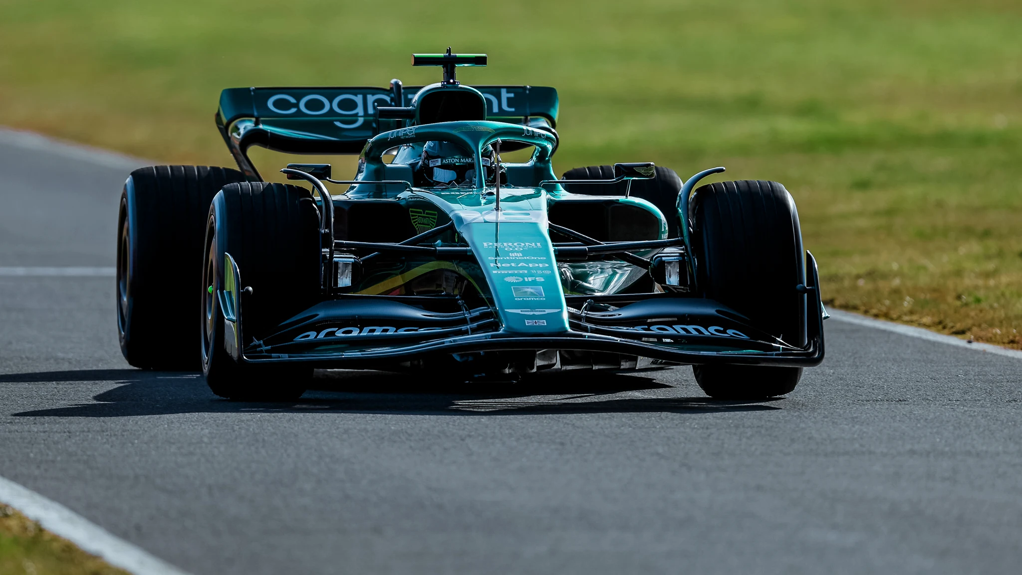 Lance Stroll, con el Aston Martin de 2022