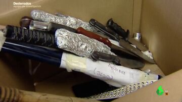 Cuchillos de carnicero, machetes, barras de hierro... las armas incautadas a las bandas juveniles por la Policía