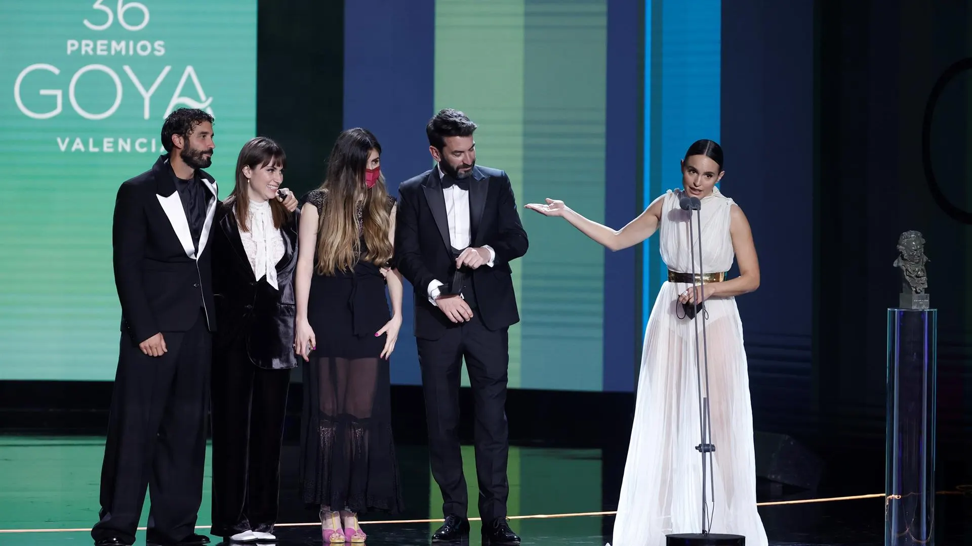 Verónica Echegui recoge el Goya a Mejor Cortometraje