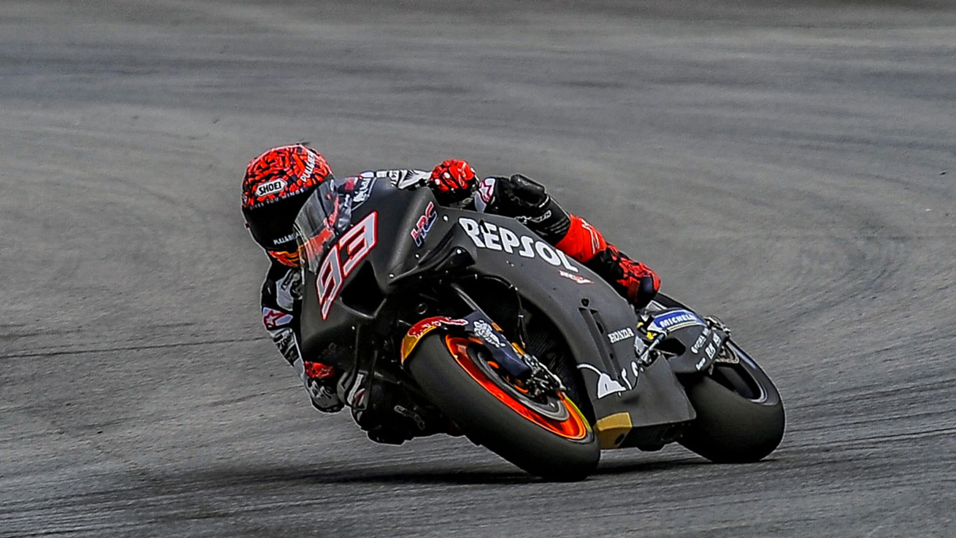 Márquez, con la Honda