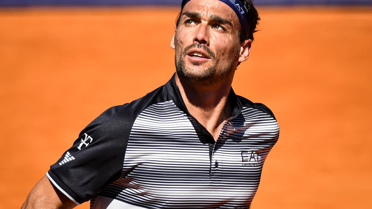 Fabio Fognini, en un partido de tenis