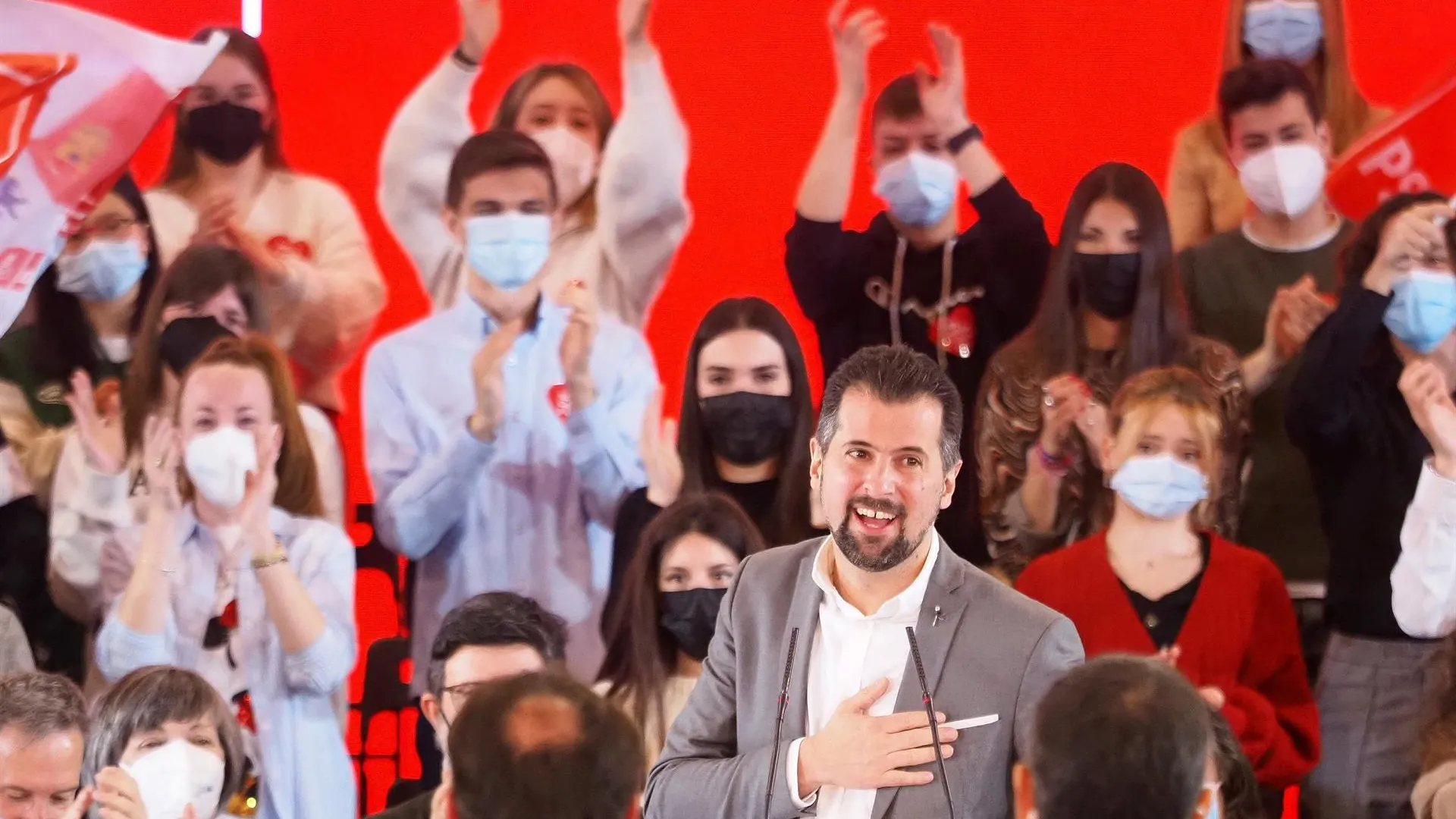 El candidato socialista a la presidencia de la Junta de Castilla y León, Luis Tudanca