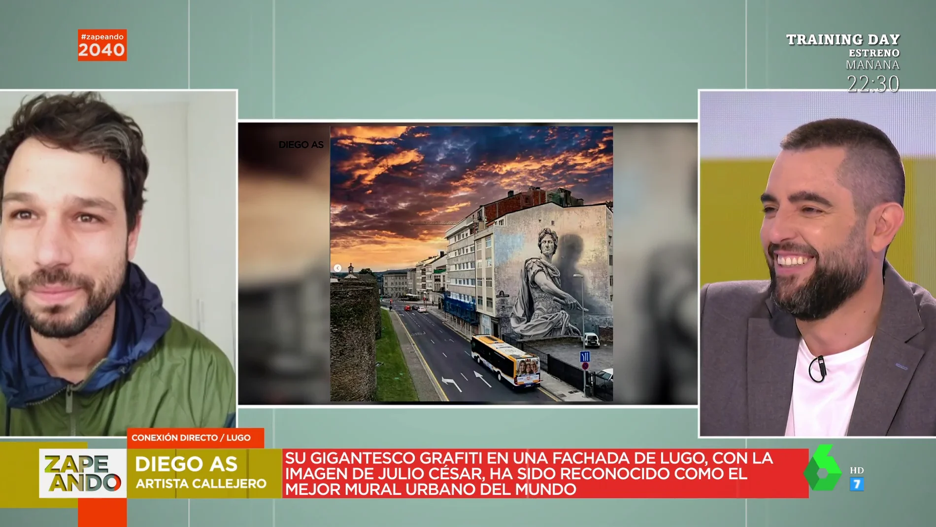 Así es Diego As, el artista callejero cuyo mural en Lugo ha sido reconocido como el mejor del mundo