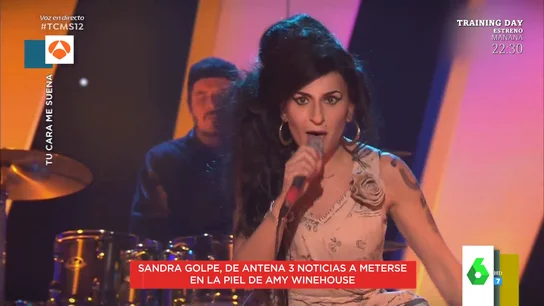 La impactante actuación de Sandra Golpe caracterizada como Amy Winehouse que deja "con el culo torcido" a Dani Mateo La impactante actuación de Sandra Golpe caracterizada como Amy Winehouse que deja "con el culo torcido" a Dani Mateo