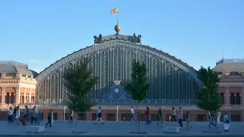 la estación de Atocha la estación de Atocha