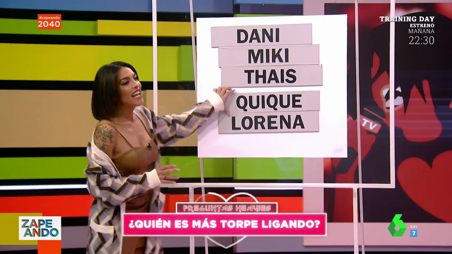 La sorprendente confesión de Lorena Castell sobre cómo ligan los zapeadores La sorprendente confesión de Lorena Castell sobre cómo ligan los zapeadores