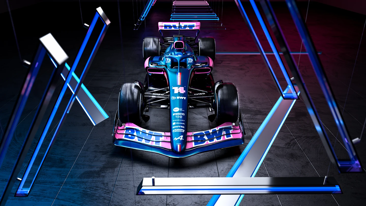 El Alpine A522 de Fernando Alonso y Esteban Ocon El Alpine A522 de Fernando Alonso y Esteban Ocon