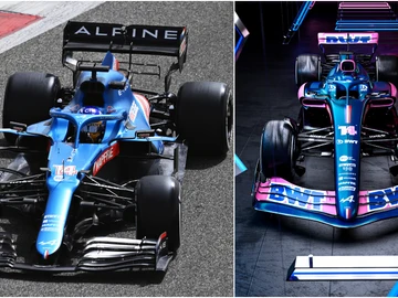 Así ha evolucionado el Alpine A521 al A522: el coche de Fernando Alonso, a examen Así ha evolucionado el Alpine A521 al A522: el coche de Fernando Alonso, a examen