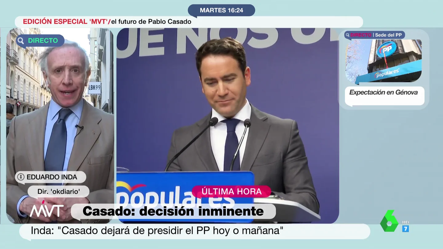 Inda sostiene que Egea "sobraba en el PP hace muchísimo tiempo" y le acusa de "cuestiones que rozan la ilegalidad" Inda sostiene que Egea "sobraba en el PP hace muchísimo tiempo" y le acusa de "cuestiones que rozan la ilegalidad"
