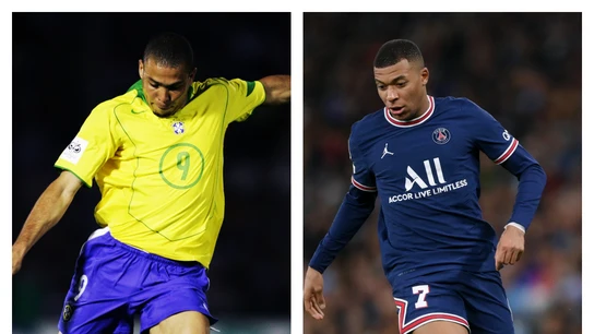 Ronaldo Nazario y Kylian Mbappé Ronaldo Nazario y Kylian Mbappé