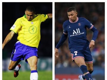 Ronaldo Nazario y Kylian Mbappé