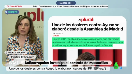 Angélica Rubio critica que el hermano de Ayuso "en dos años tenga 18 contratos con la Comunidad de Madrid": "¿Eso es normal?" Angélica Rubio critica que el hermano de Ayuso "en dos años tenga 18 contratos con la Comunidad de Madrid": "¿Eso es normal?"