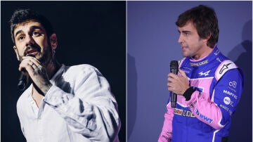 Melendi y Fernando Alonso