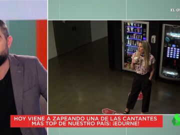 "¿Me lo decís ahora?": la cómica reacción de Edurne cuando Dani Mateo le advierte de no tomar el café de Zapeando 