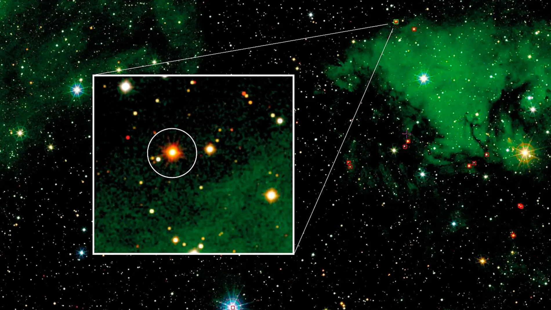 Estrella supergigante azul 2MASS J20395358+4222505