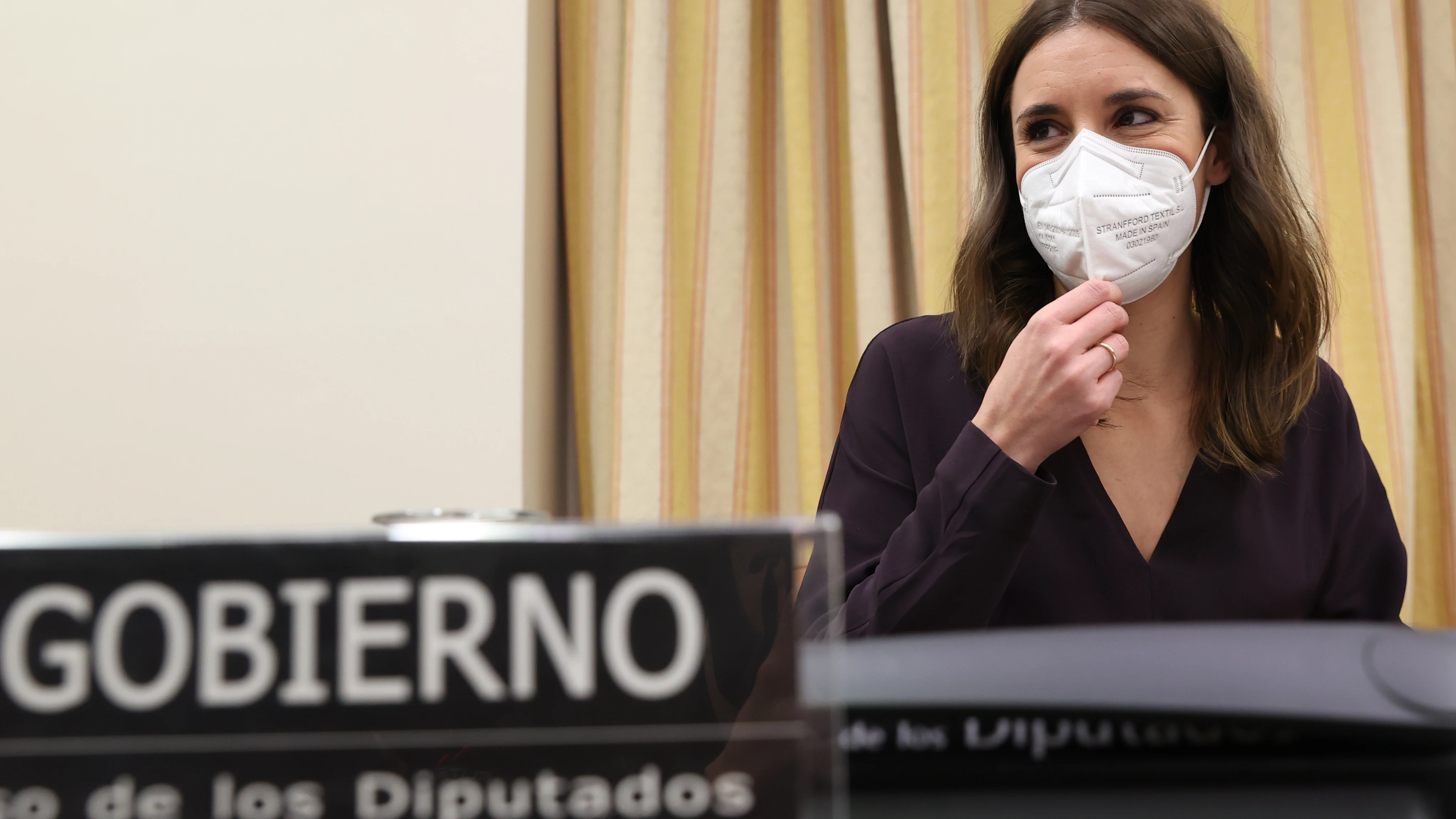 La ministra de Igualdad, Irene Montero, comparece este miércoles en la comisión correspondiente del Congreso.